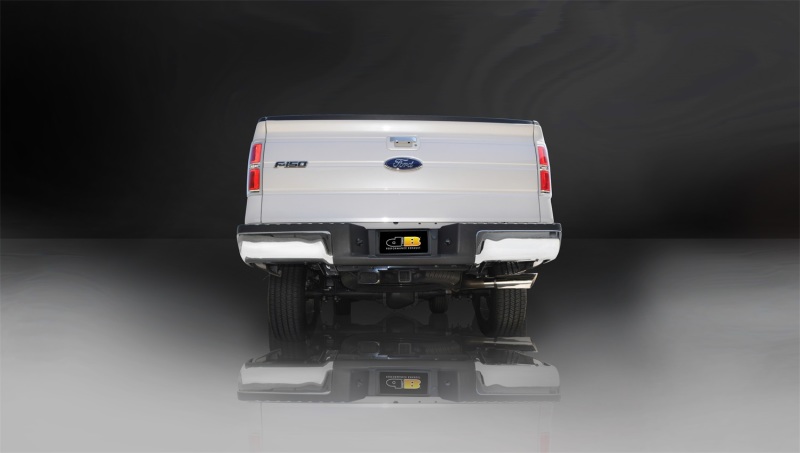 Ford F-150 Performance Exhaust - Single Side Exit - CORSA Performance - Sport Cat Back - Polished - `11-`14